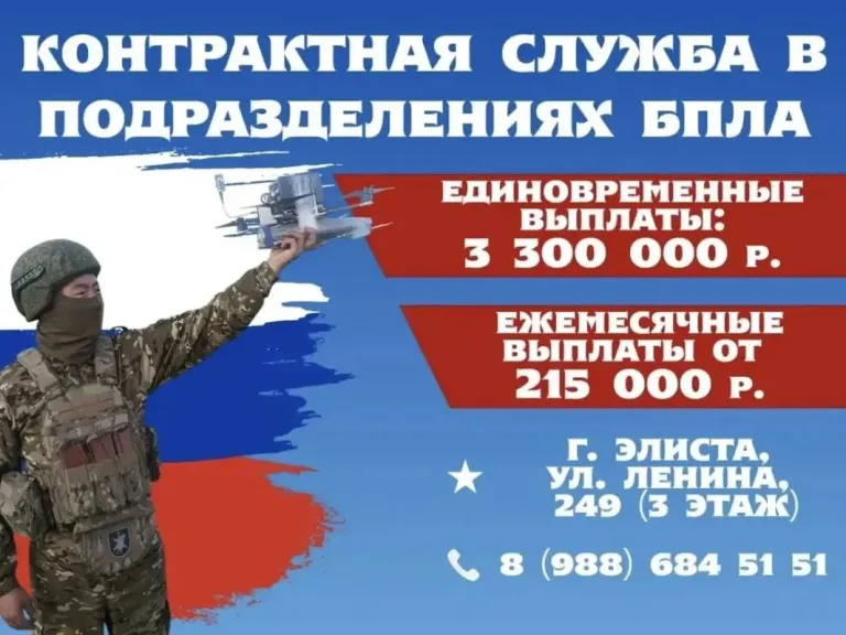 В Элисте продолжается набор в подразделения беспилотных систем